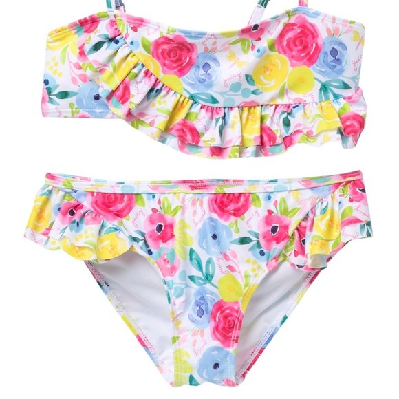 Juicy Couture Floral Ruffle 2-Piece Swimsuit - Picture 3 of 3
